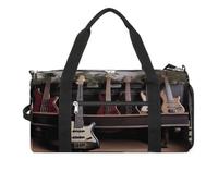 Borsa da palestra per chitarra e basso, strumenti musicali, borsa da palestra per donne e uomini, borsa da palestra con scomparto per scarpe borsa da palestra riutilizzabile, mini borsa da palestra