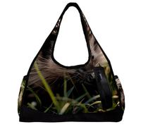 Borsa da palestra per donna,borsa da palestra piccola per uomo,erba animale margherita,borsa da notte