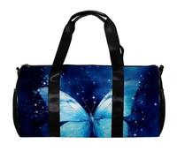 Borsa da palestra per donna,borsa da palestra piccola per uomo,Farfalla spaziale della galassia della stella occidentale,borsa da notte
