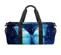 Borsa da palestra per donna,borsa da palestra piccola per uomo,Farfalla spaziale della galassia della stella occidentale,borsa da notte