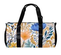 Borsa da palestra per donna,borsa da palestra piccola per uomo,fiore dell'acquerello lascia tropicale,borsa da notte