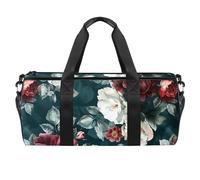 Borsa da palestra per donna,borsa da palestra piccola per uomo,Fiore di peonia vintage,borsa da notte