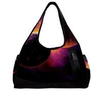 Borsa da palestra per donna,borsa da palestra piccola per uomo,Pianeta delle stelle della galassia dell'universo,borsa da notte
