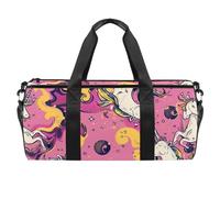 Borsa da palestra per donna,borsa da palestra piccola per uomo,Unicorni Nuvole Arcobaleno amore,borsa da notte