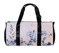 Borsa da palestra per donne e uomini, borsa da palestra per uomini, borsa da allenamento, borsone da viaggio per donne, dente di leone floreale floreale, Motivo 1095, 45x23x23cm(17.7x9x9in)