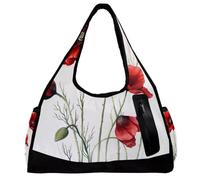 Borsa da palestra per donne e uomini, borsa da palestra per uomo, borsone da palestra, borsa tote per viaggi, allenamento, cane Corgi cartone animato animale, Motivo 21., 47x16.5x27cm(18.5x6.5x10.6in)