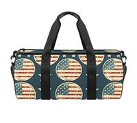 Borsa da palestra per donne e uomini, borsone da allenamento, per yoga, sport, palestra, giorno dell'indipendenza, 4 luglio, Motivo 2592, 45x23x23cm(17.7x9x9in)