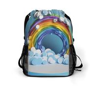 Borsa da palestra per donne e uomini con citazioni Let Your Dreams Set SailTravel borsone grande capacità sport zaino con coulisse, Stile-2, 45.5x41.5x36cm