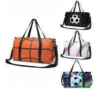 Borsa da palestra per ragazzi, borsa da viaggio per il weekend, sacco a pelo per sport all'aperto per ragazzi, borsa regalo Borsa da viaggioGraficoPoliestere