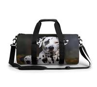 Borsa da palestra per uomini e donne, con stampa di cane dalmata con scarpe e scomparto bagnato, borsone per viaggi, sport, fitness e allenamento