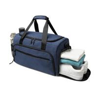 Borsa da palestra per uomo e donna, piccola borsa sportiva per allenamento fitness con tasca bagnata e scomparto per scarpe, borsone impermeabile per la notte, Blu, Taglia unica, Sacca da palestra