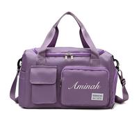 Borsa da palestra personalizzata per donne uomini Nome ricamato personalizzato Borsa da viaggio Duffel Bag Borse per il fine settimana per attività sportive di allenamento fitness
