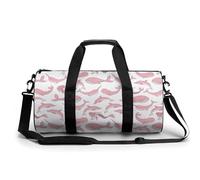 Borsa da palestra portatile con balene, siere, narvali, delfini, per donne e uomini, borsone da viaggio per sport con stampa divertente borsa da yoga
