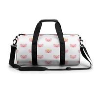Borsa da palestra portatile con maiale rosa carino per donne e uomini borsa da viaggio per sport stampa borsa da palestra divertente borsa da yoga