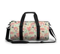 Borsa da palestra portatile con motivo riccio e foresta per donne e uomini, borsone da viaggio per sport con stampa divertente borsa da yoga