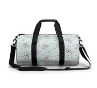Borsa da palestra portatile con mucca carina per donne e uomini borsa da viaggio per sport stampa borsa da palestra divertente borsa da yoga
