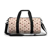 Borsa da palestra portatile con riccio e fungo dado per donne e uomini borsa da viaggio per sport stampa borsa da palestra divertente borsa da yoga