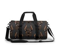 Borsa da palestra portatile con ritratti di cane con personaggi per donne e uomini borsa da viaggio per sport stampa borsa da palestra divertente borsa da yoga