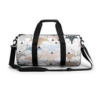 Borsa da palestra portatile con volpe o lupo o cucciolo di husky siberiano per donne e uomini borsa da viaggio per sport stampa borsa da palestra divertente borsa da yoga