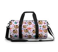 Borsa da palestra portatile per donne e uomini con scritta "Cute Mom And Little Owl", borsa da viaggio per sport con stampa divertente borsa da yoga