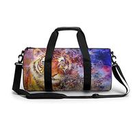 Borsa da palestra portatile vintage tigre per donne e uomini borsa da viaggio per sport stampa borsa da palestra divertente borsa da yoga
