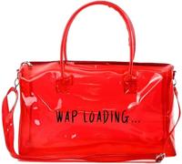 Borsa da palestra trasparente da donna, borsa da palestra trasparente, borsa da viaggio, borsa da allenamento, borsa da viaggio, impermeabile, colori pastello, Rosso-A, Borsa da palestra trasparente