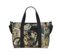 Borsa da palestra Wild Goose by The Bridge, borsone da viaggio per uomini e donne, borsa da viaggio per la notte con scomparto per scarpe borse da allenamento, Torneo Mountain Bike, Taglia unica