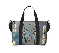 Borsa da palestra Wild Goose by The Bridge, borsone da viaggio per uomini e donne, borsa da viaggio per la notte con scomparto per scarpe borse da allenamento, Acchiappasogni nativo americano, Taglia