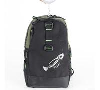 Borsa da pesca a tracolla impermeabile con contenitore per esche, organizer per lenza, supporto per pinze e struttura leggera Oxford (A)