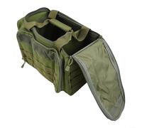 Borsa da pesca compatta con zip a due vie e cinghie regolabili per le tue avventure all'aria aperta, Verde