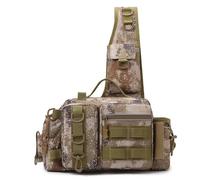 Borsa da pesca da uomo, tracolla singola, marsupio tattico, marsupio(D)
