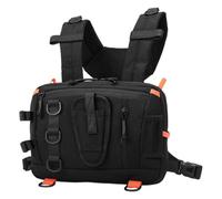 Borsa da pesca impermeabile grande Gear Storage Organizer, Nero , | Grande borsa per attrezzi da pesca per spigola, pesce gatto, lago, barca, riva, campeggio, casa, gite di un giorno
