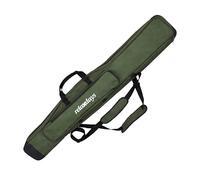 Borsa da Pesca Relaxdays, Custodia 130 cm per 3 canne, 5 Scomparti, Imbottita, Oxford 1200D, Verde Oliva