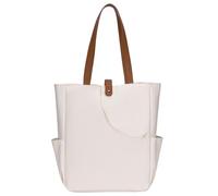 Borsa da pickleball, elegante e pratica, 31 x 15 x 40 cm, borsa tote per vacanze al mare, grande borsa Oxford, design di grande capacità, per shopping, palestra, spiaggia, viaggi di vacanza, Beige