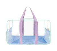 Borsa da piscina trasparente di grande capacità, borsa da viaggio impermeabile con cerniera da spiaggia, borsa da viaggio in PVC trasparente, borsa resistente per stadio, borsa di sicurezza durevole |