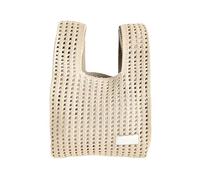 Borsa Da Polso A Mano In Maglieria Per Donne Casual Vuote Piccole Borsette Solido Borsa Per La Spesa Riutilizzabile PURA DEMMA GIORNALE GIORNALI