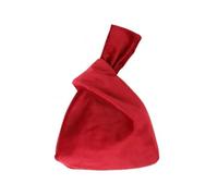 Borsa da polso da donna in velluto con nodo da polso pochette piccola borsa trucco contanti carta di stoccaggio borsa shopping borsa chiave borsa Bolsa, Rosso, Taglia unica