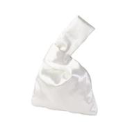 Borsa da polso da donna Mini nodo borsa vintage setosa stile giapponese Tote Bag Girl Key Phone Pouch Studente Riutilizzabile Pieghevole Shopping Bags, 01, Taglia unica