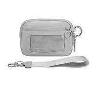 Borsa da polso unisex resistente all'acqua per sport, escursionismo, jogging, viaggi, custodia per il trasporto del telefono resistente all'acqua, Grigio chiaro, Taglia unica