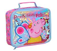 Borsa da pranzo di lusso Peppa Pig per ragazze scuola materna con paillettes isolate rosa, rosa, Taglia unica, Scatola per il pranzo