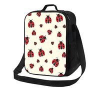 Borsa da pranzo Ladybug per bambini adulti riutilizzabile isolata resistente all'acqua Picnic Scuola o viaggio