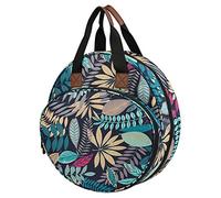 Borsa da ricamo, borsa per attrezzi da ricamo, borsa per il trasporto per progetti di ricamo, borsa da ricamo con scomparto per borsa da ricamo, Foglie Blu, Pacchetto Vuoto, Vedi descrizione