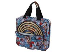 Borsa da ricamo, organizer per progetti artigianali, borsa per progetti ad ago, custodia quadrata per il trasporto, organizer portatile con tasche multiple, 32 x 8 x 30 cm, per kit da ricamo e