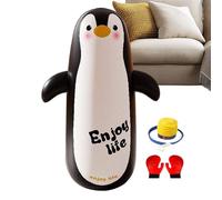 Borsa Da Sciopero Gonfiabile per | Attrezzature Da Pugilato per 119 Cm con Guanti E Pompa - Sandbag Da Colpo Anti Stress per,per Allenamento Sport Interni Esterno Casa