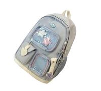 Borsa Da Scuola Capacità Per Studenti Zaino Alla Estetica Coreana Con Tasche Trasparenti Display A Spilla Zaino Casual Per Adolescenti