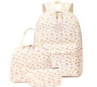 Borsa da scuola estetica for ragazze, set di zaini carini con portafoglio a tracolla