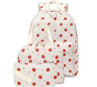 Borsa da scuola estetica for ragazze, set di zaini carini con portafoglio a tracolla