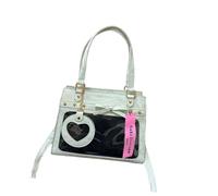 Borsa da scuola trasparente Itabag per studenti in pelle PU a tracolla in stile giapponese borsa a tracolla uniforme per display pin grande capacità Itabag Clear Pin Display borsa a tracolla, Verde
