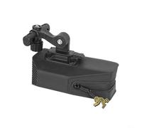 Borsa da sella compatta e impermeabile con cinghie a sgancio rapido per trasportare oggetti essenziali su pendolarismo e gite in bici (nero)