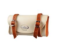 Borsa da sella in pelle Selle Montegrappa Vintage Blanc